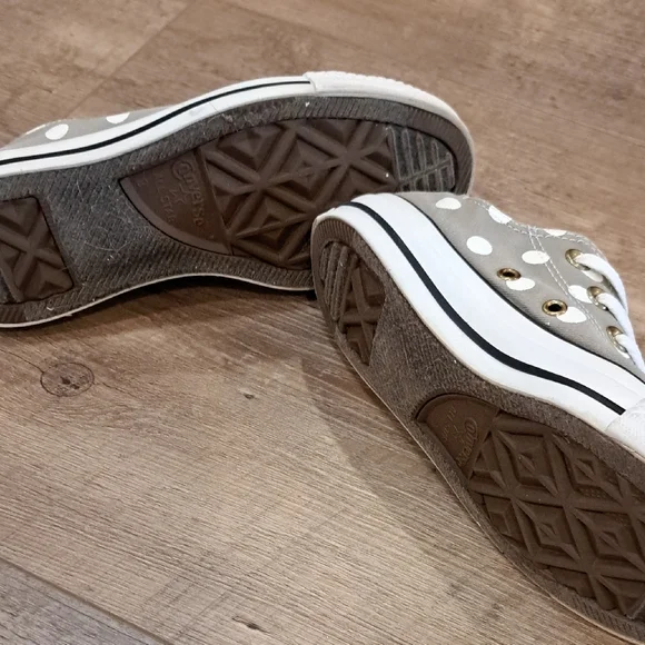 Converse Gray and White High-Top Sneakers - Picture 5 of 8